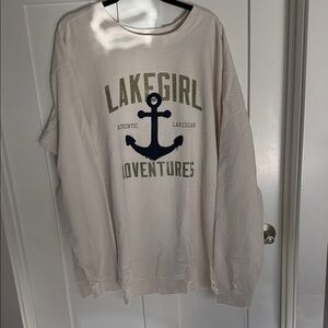 Lakegirl Adventures Cream Sweatshirt